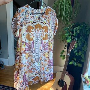 Free People Strawberry Fields Velvet Mini Dress